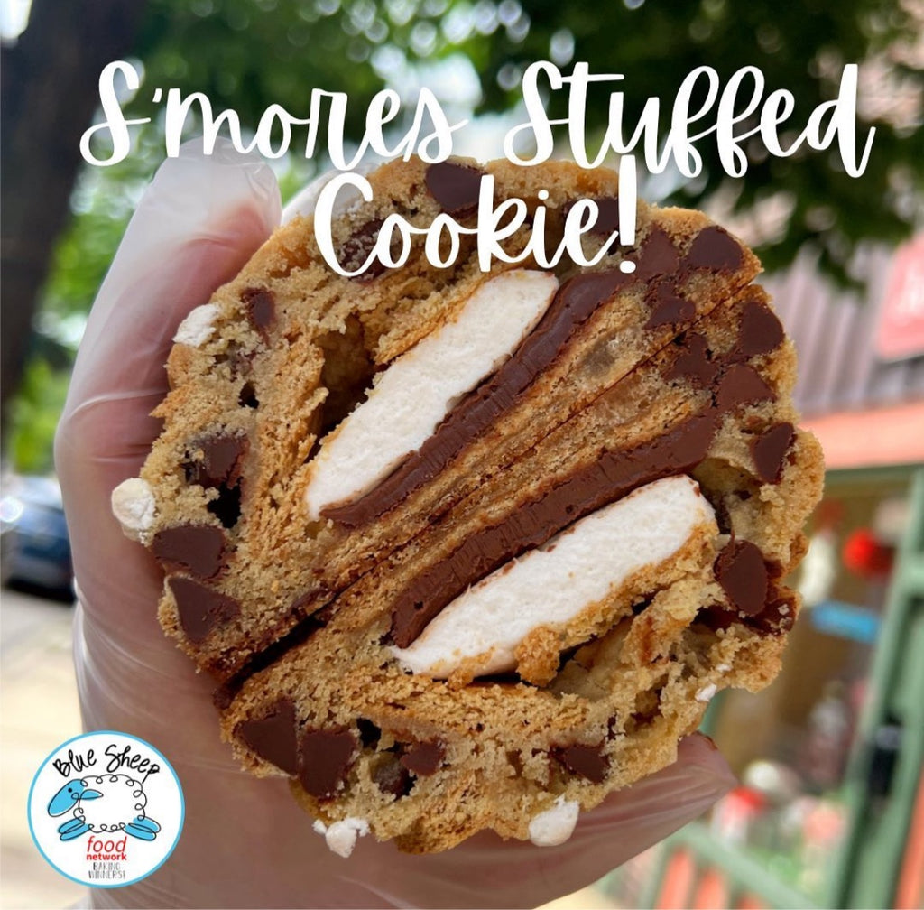 s'mores cookies stuffed