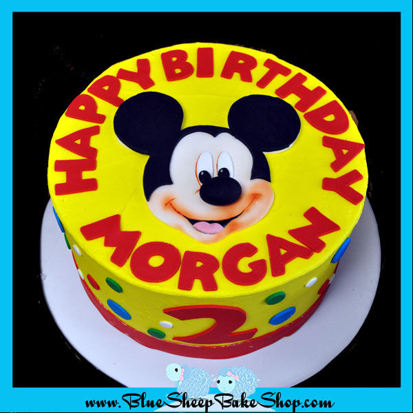 mickey mouse birthday cake nj - blue sheep custom cakes nj