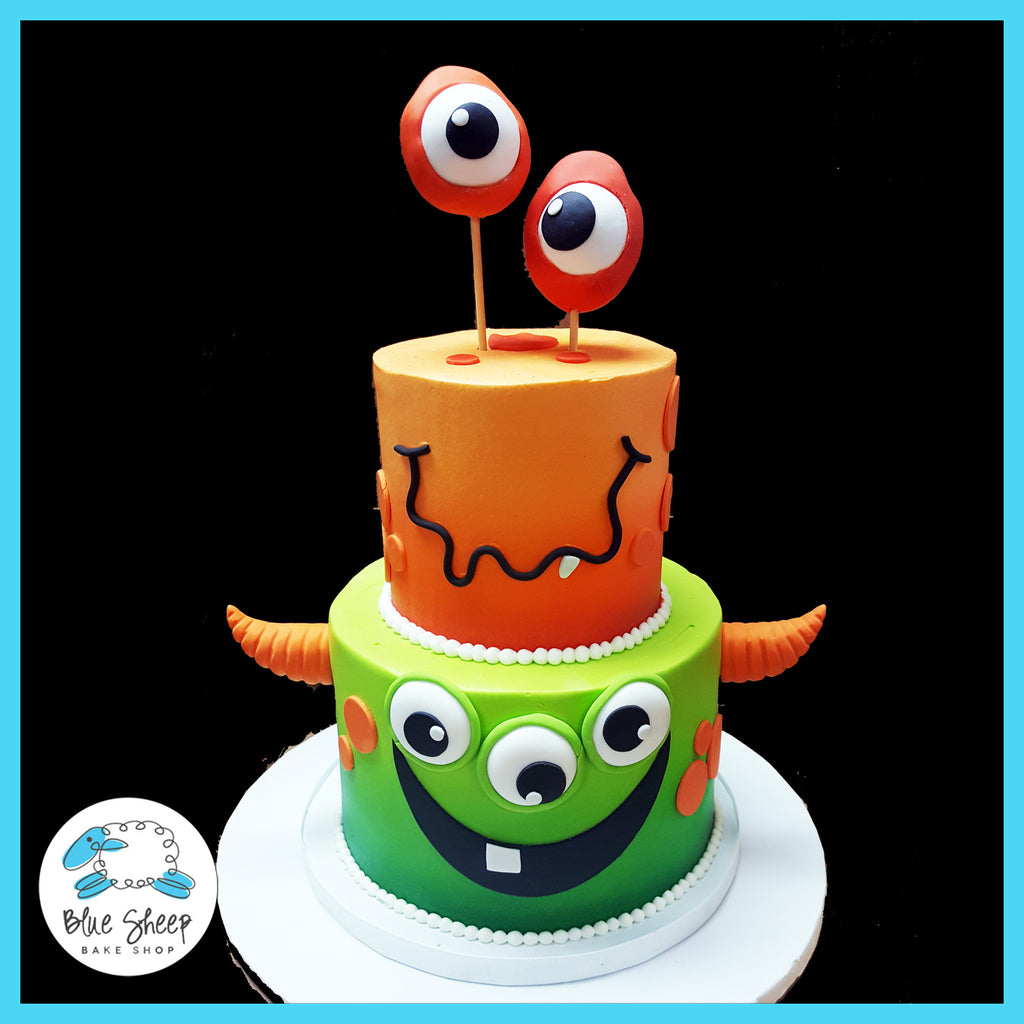 monster 1st birthday cake