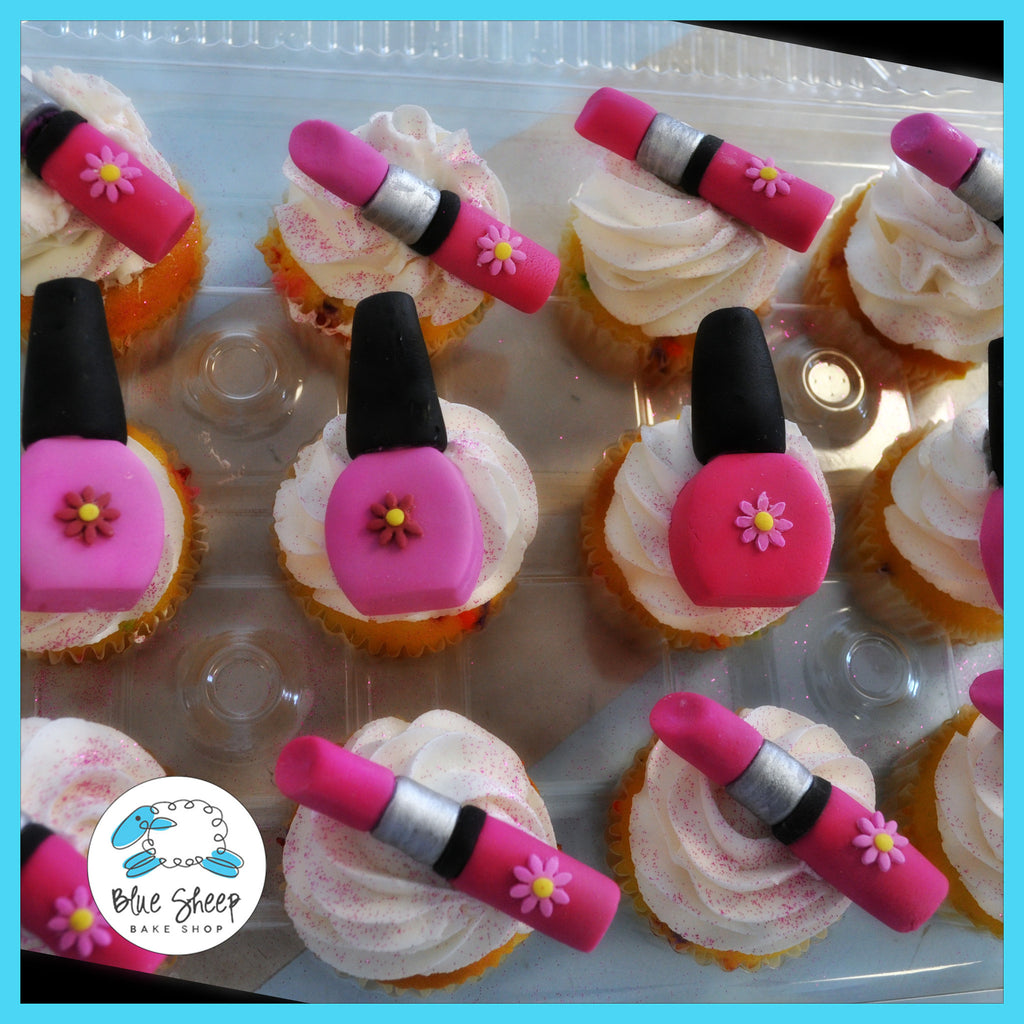Lipstick & Nailpolish Cupcakes