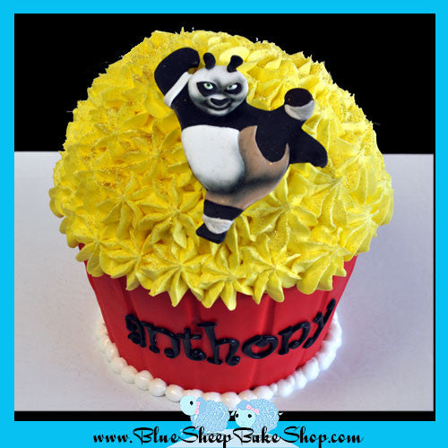 kung fu panda giant cupcake birthday cake