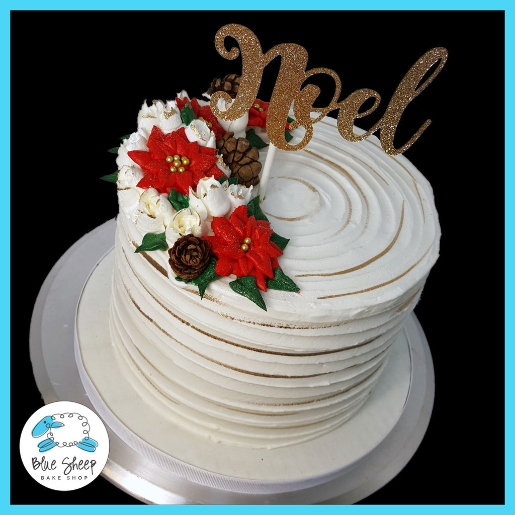 Poinsettia Christmas Cake NJ 
