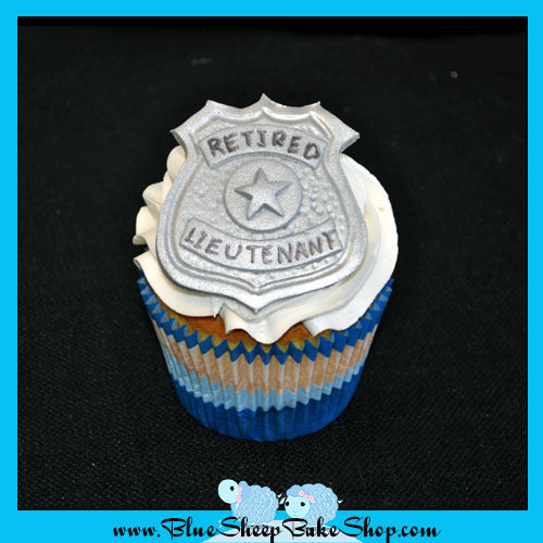 Police Badge Jumbo Cupcake