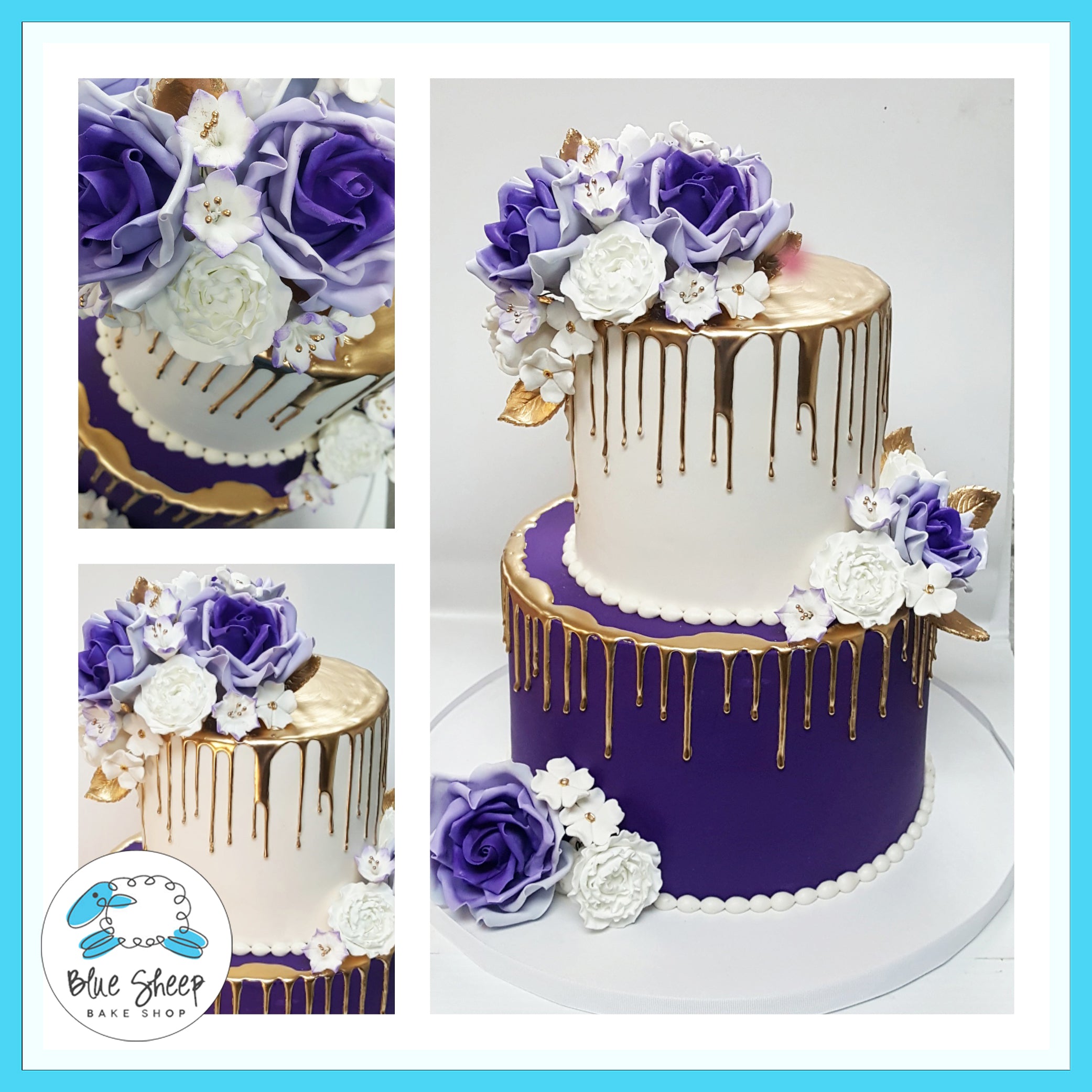 Purple and blue wedding cake 60 photos - Astyledwedding.com Purple and blue wedding cake 60 photos - Astyledwedding.com