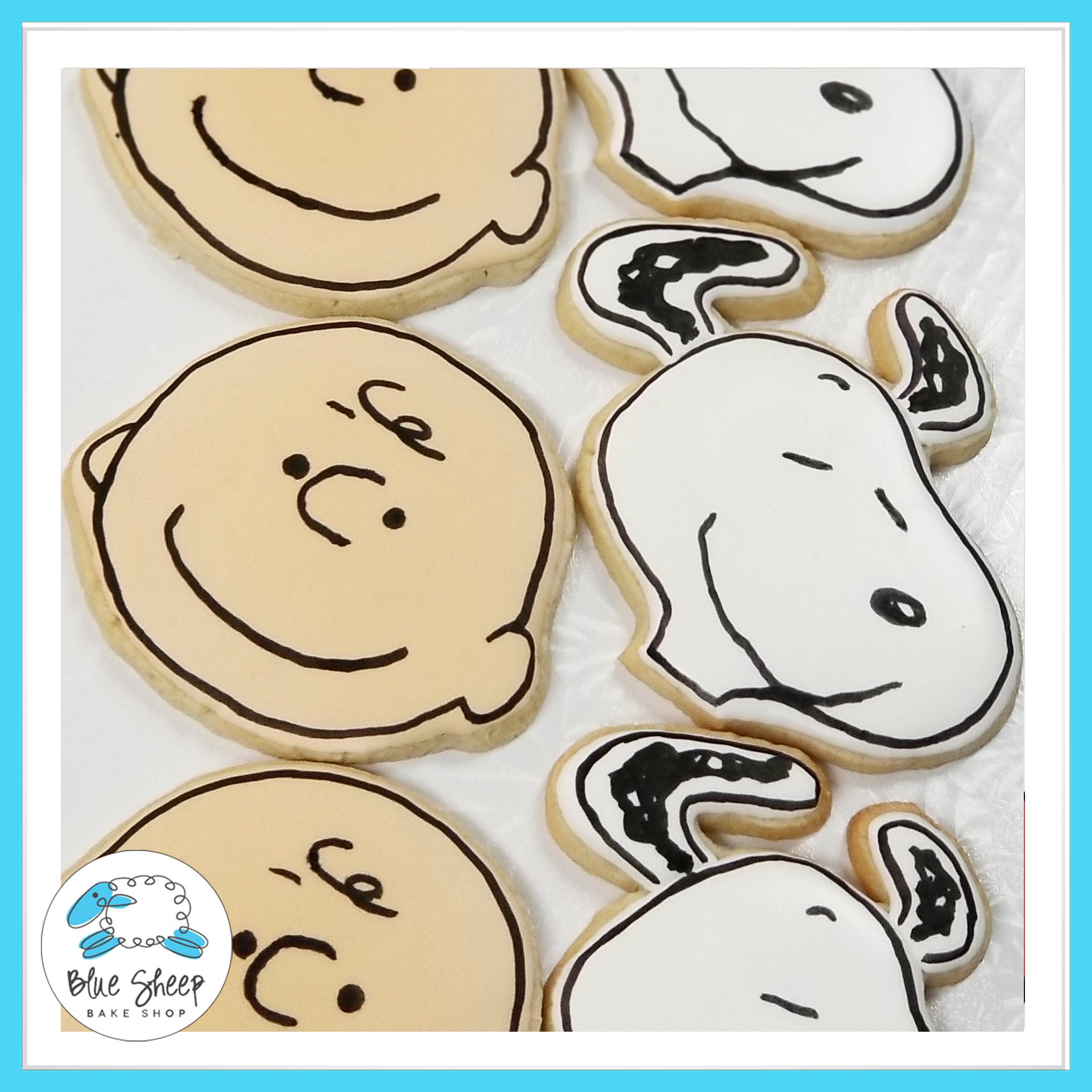 Snoopy and Charlie Brown Decorated Sugar Cookie Favors