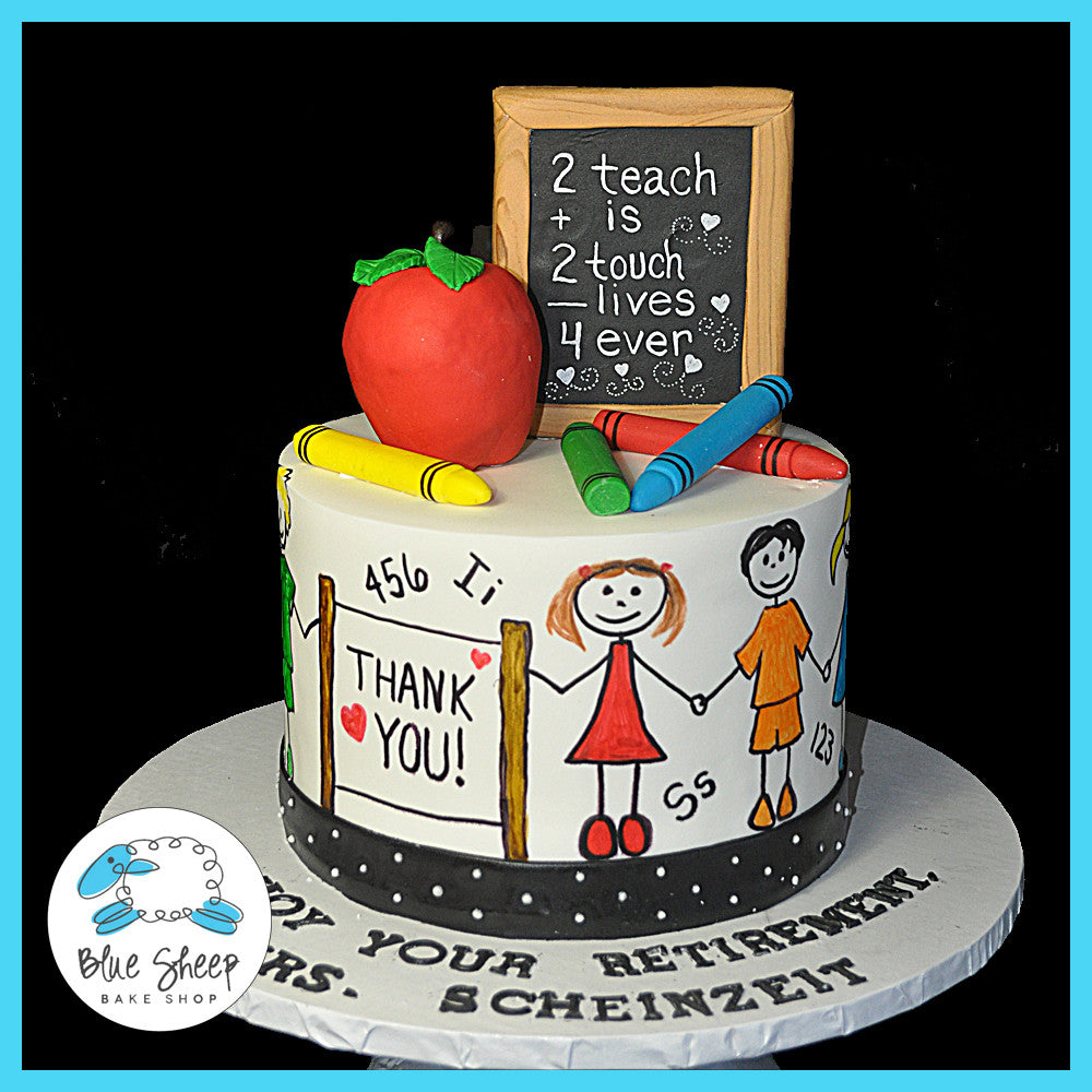 School Teacher Retirement Cake