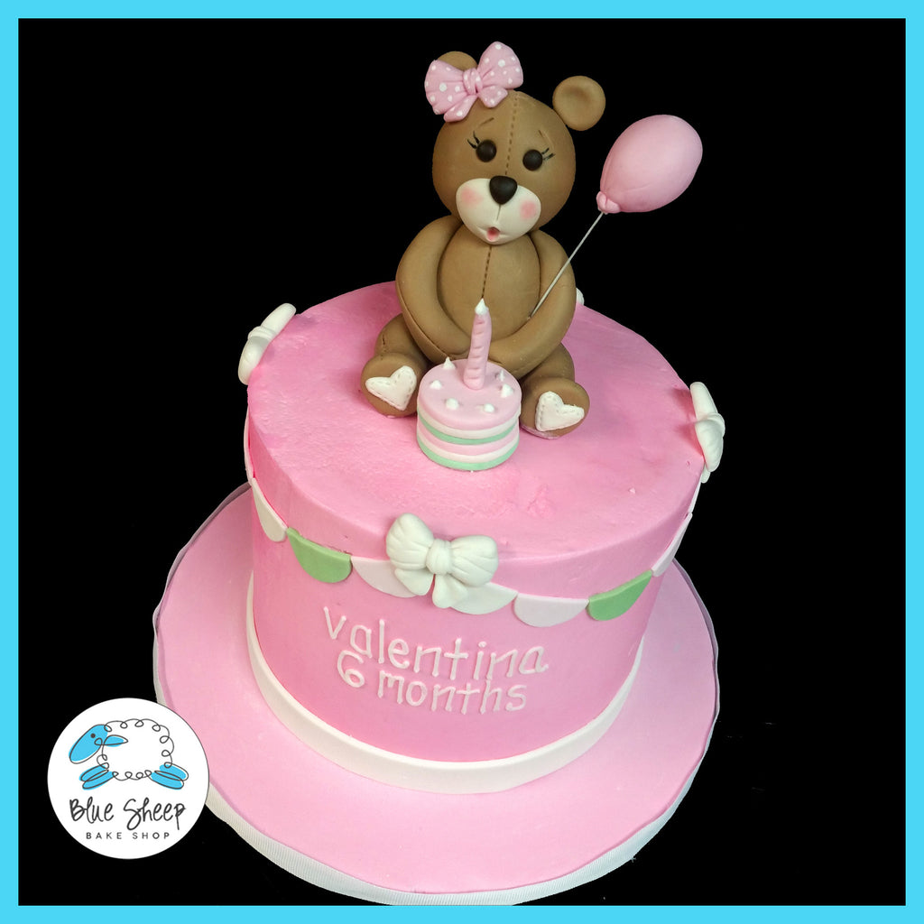 Teddy Bear Smash Birthday Cake NJ
