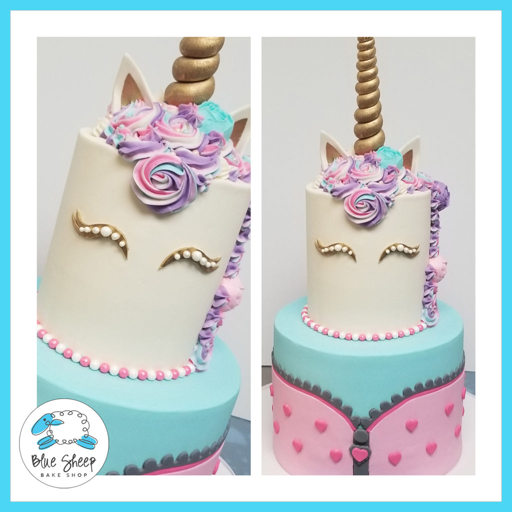 unicorn and lol doll birthday cake nj