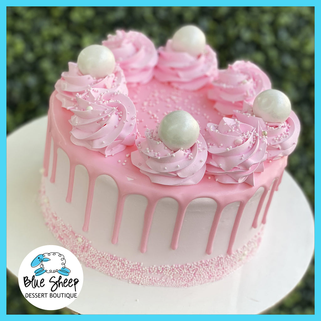 pink pearls ice cream cake