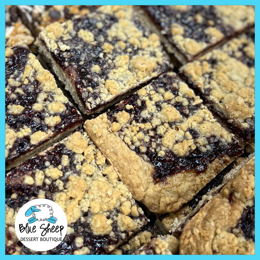 Blue Raspberry Bars Raspberry Dessert Bars – Blue Sheep Bake Shop