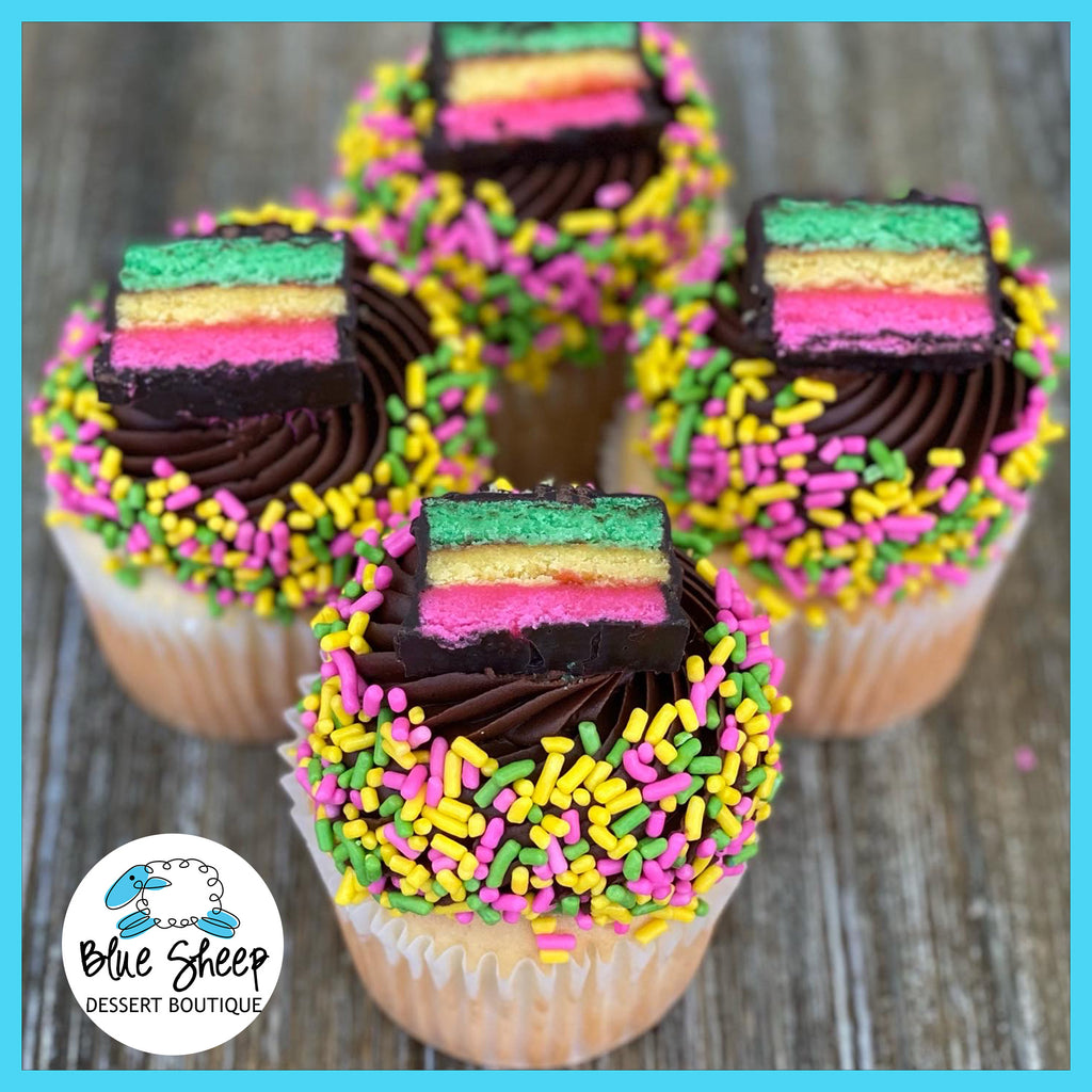 italian rainbow cupcakes