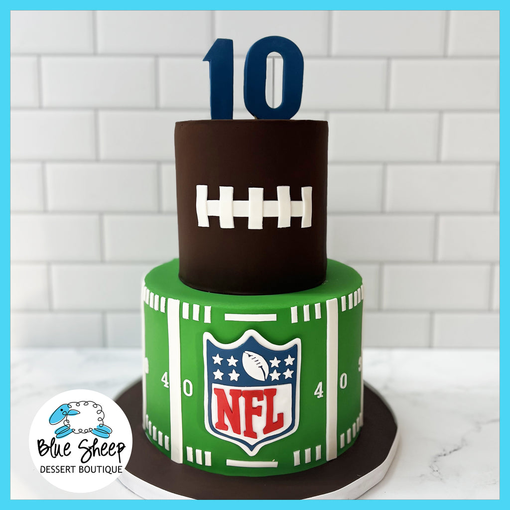custom nf  football birthday cake