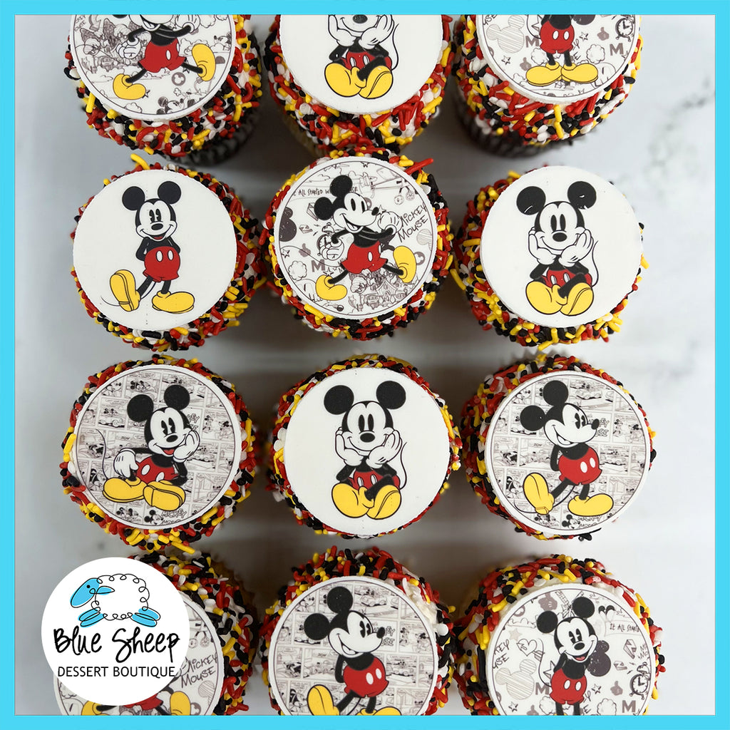 classic mickey mouse cupcake set
