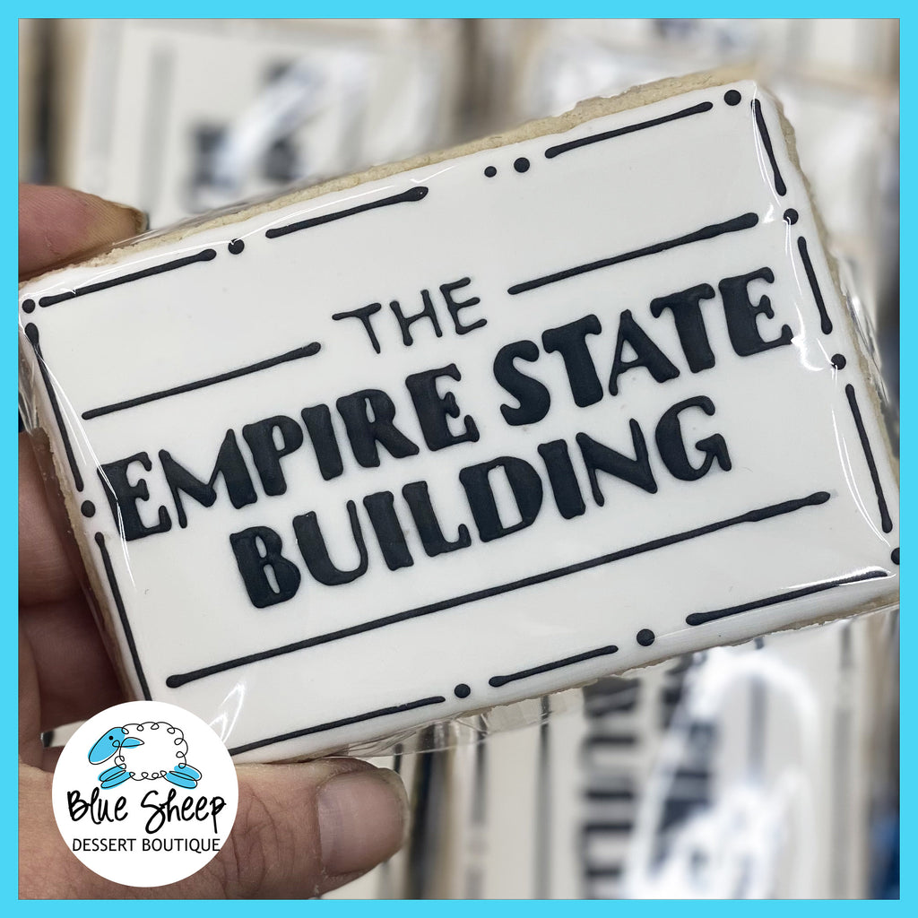 empire state building custom cookies