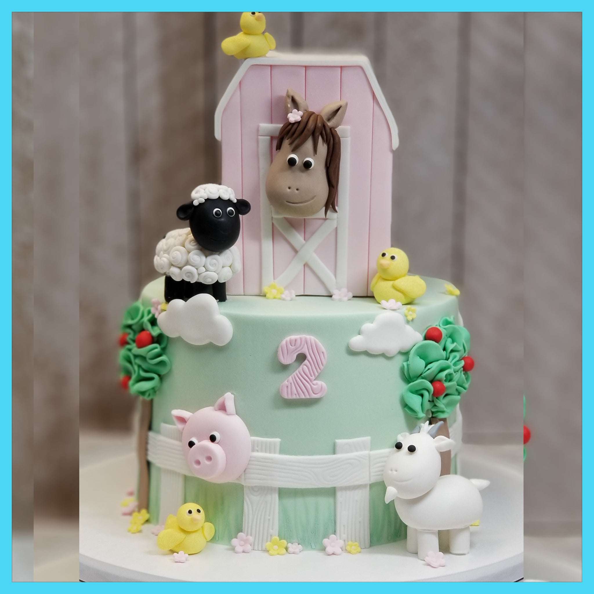 Ranch Cake Ideas Farm Theme Cake Toppers Set For Farmhouse Party Cake