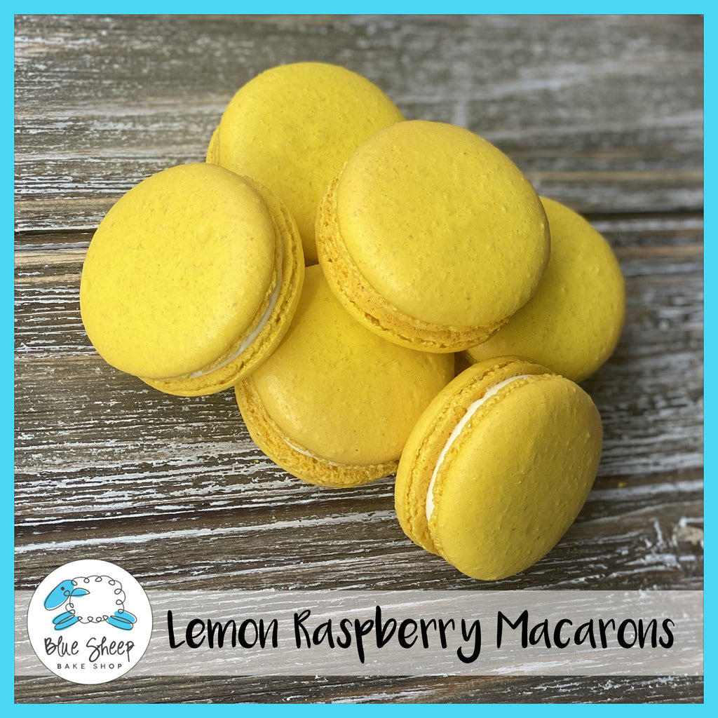 lemon raspberry macrons