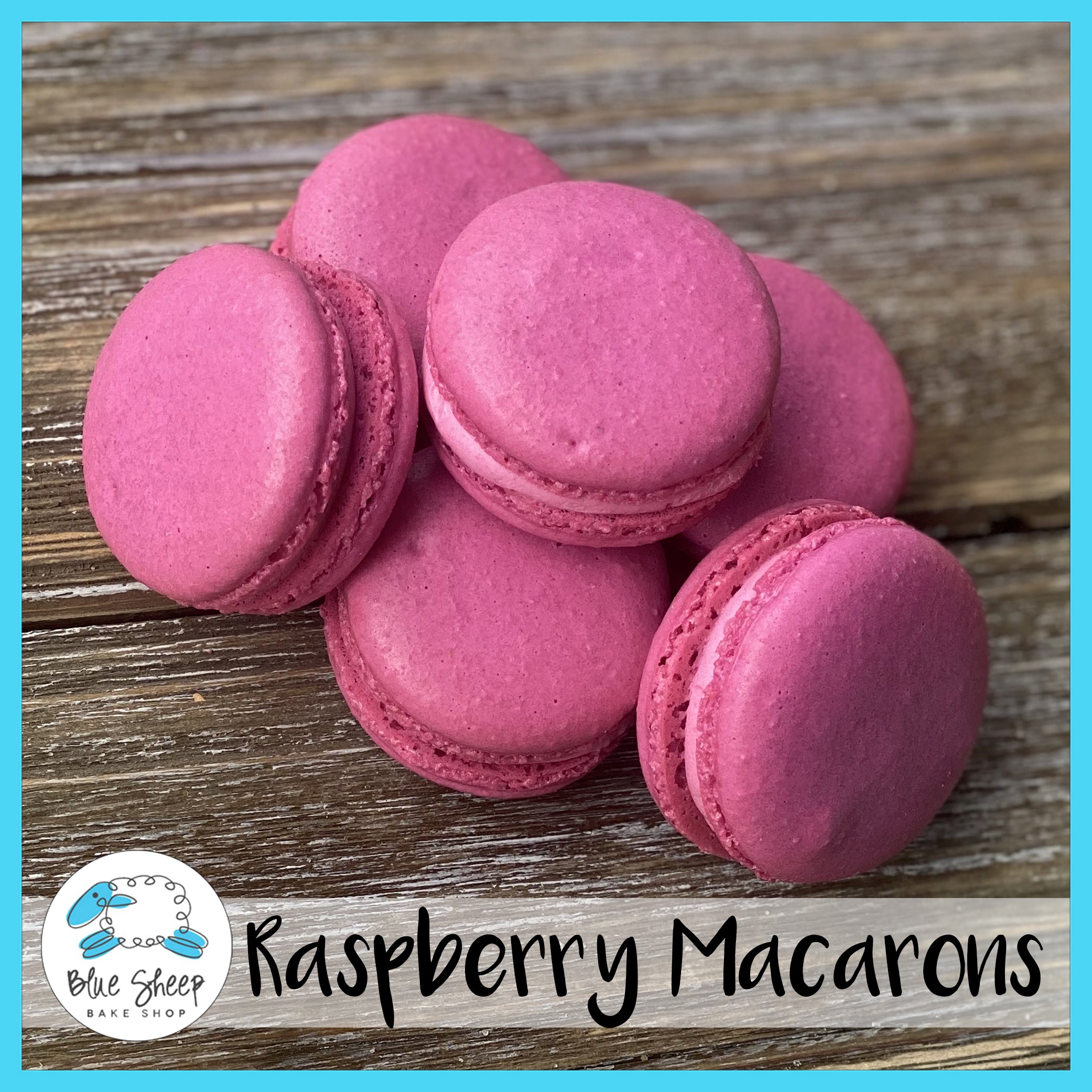 Raspberry Macarons β Blue Sheep Bake Shop