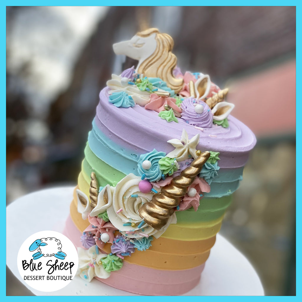 rainbow unicorn signature cake