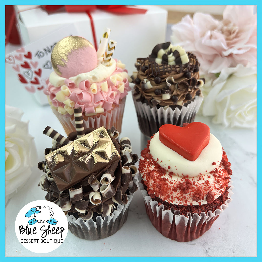 gourmet valentine's cupcake set
