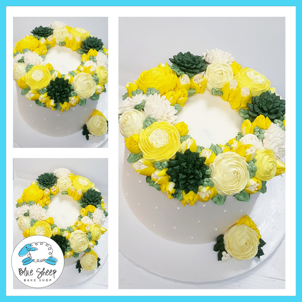 floral birthday buttercream cake nj best cakes