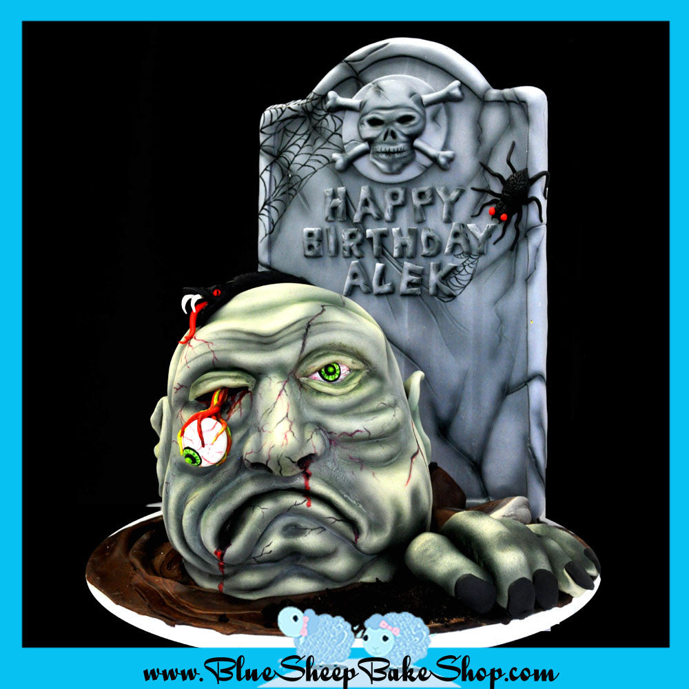 zombie birthday cake